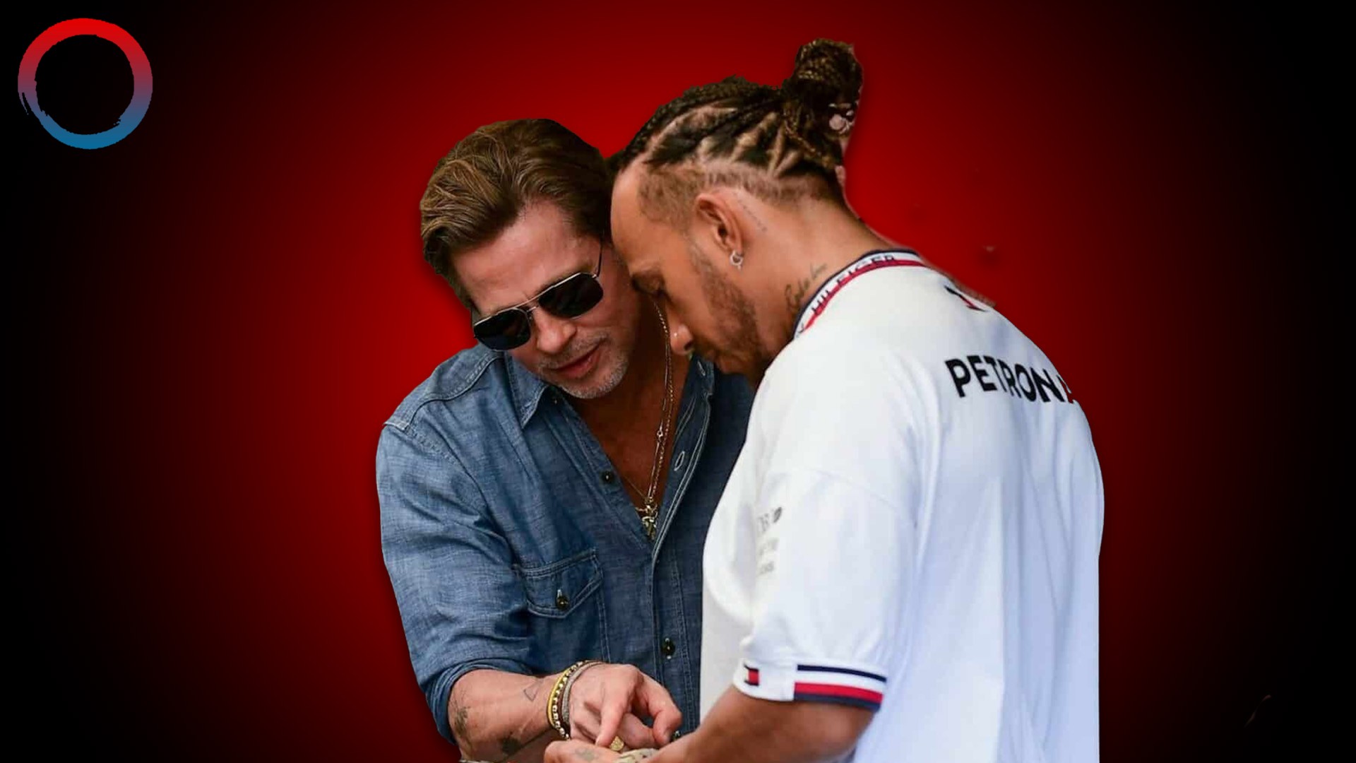 Brad Pitt & Lewis Hamilton